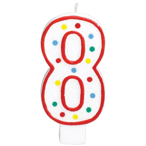 Picture of CANDLE NUMBER GIANT 8 - 13.3CM